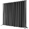 Room Divider Portable Panel Room Divider with Wheels 118.5"x94.7" Gray