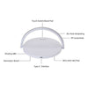 LED Desk Lamp With Fast Wireless Charger USB Rechargeable Table Bedside Light