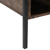 Rustic Effect Industrial Bedside Cabinet Wood Nightstand Side Table Drawer Shelf