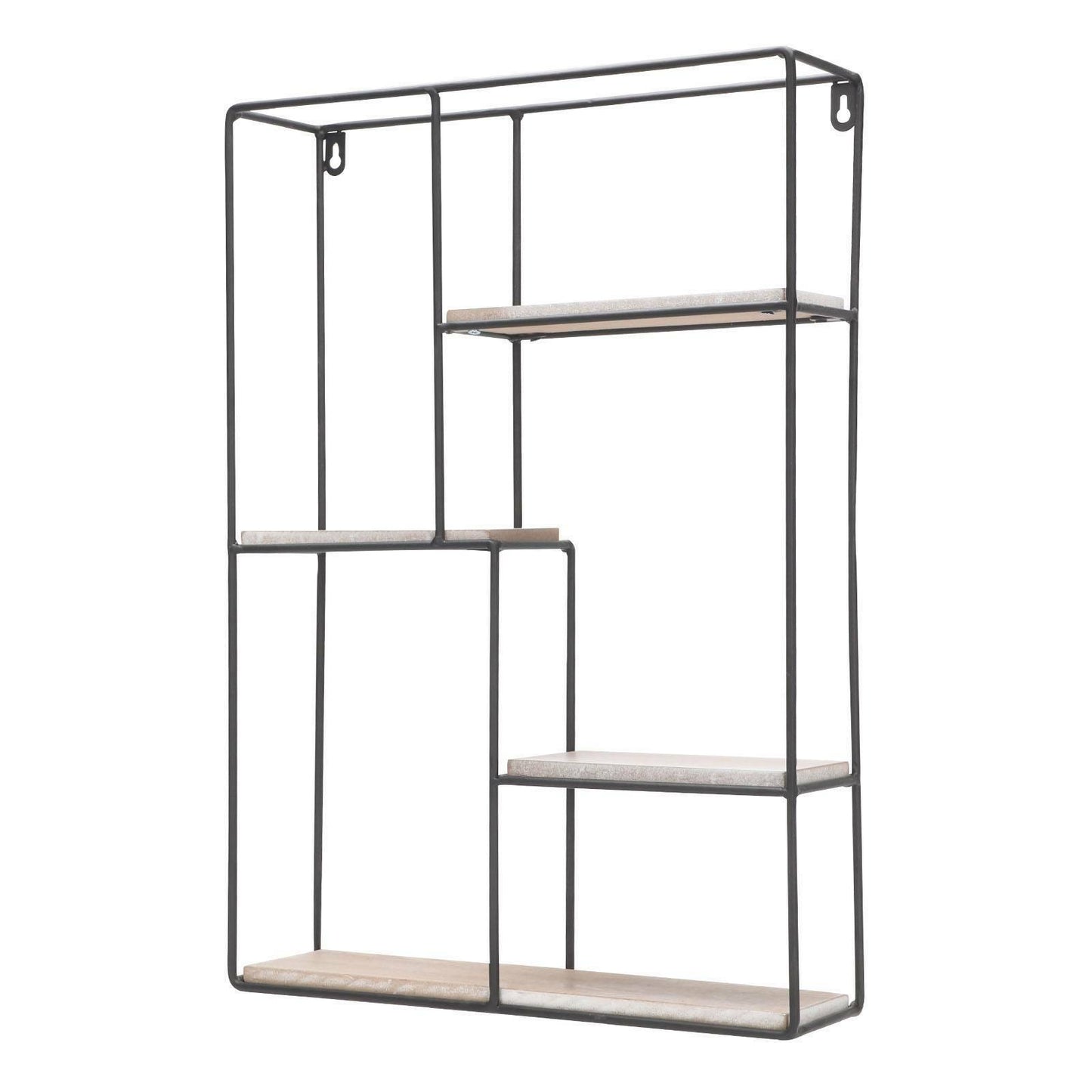 Modern Metal Wire Wall Shelf Storage Home Office Decor Floating Flower Shelve
