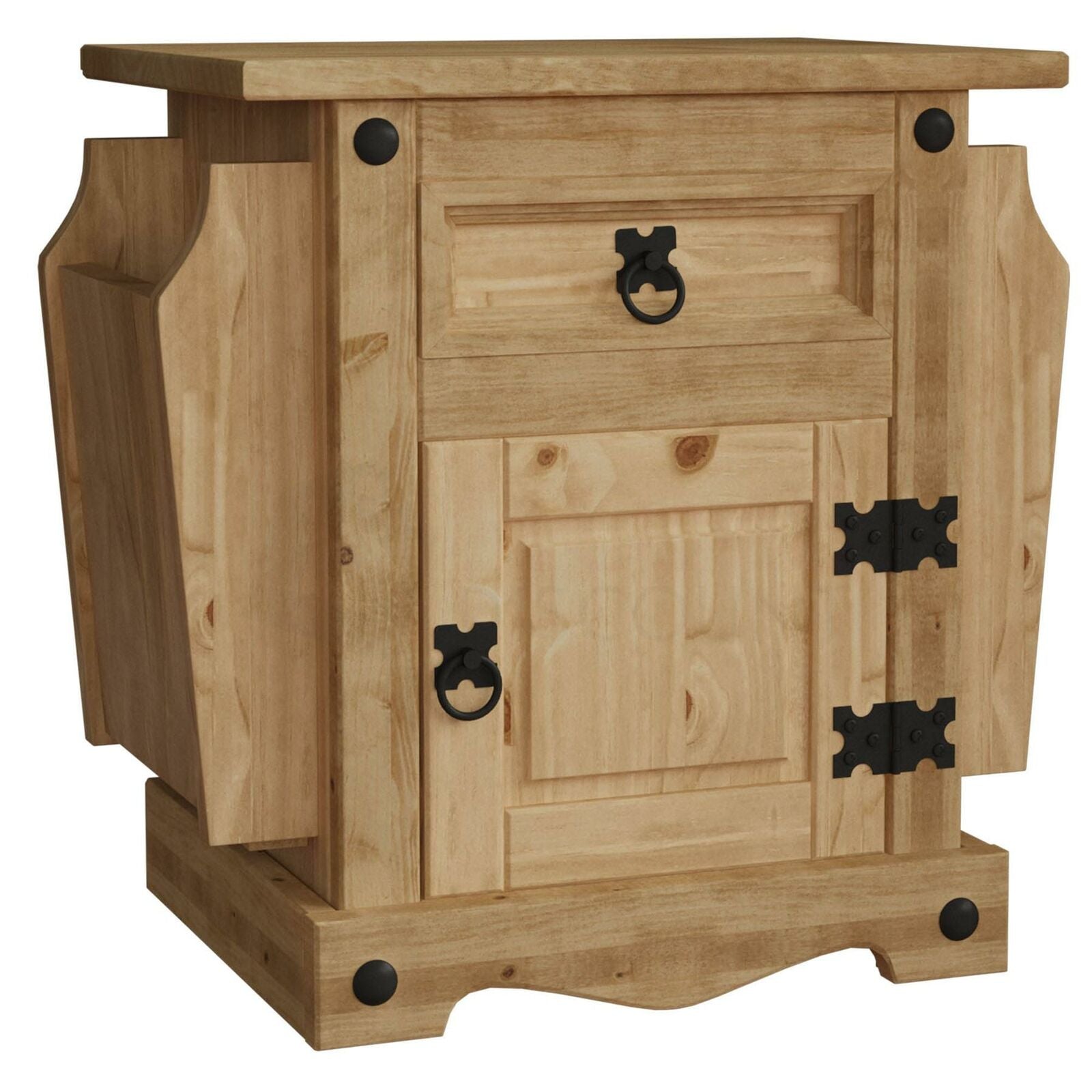 Corona Magazine Table 1 Drawer Mexican Solid Waxed Pine Cupboard Unit Furniture