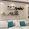 Floating Wall Shelves Shelf Storage Wood Display Bookcase Unit Home Decoration