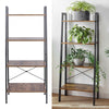 4 Tier Ladder Shelves Display Cabinet Bookshelf Unit Home Living Room Furniture