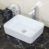 Modern white Square Ceramic Small Cloakroom Bathroom Basin Wall Hung Corner Sink
