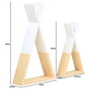 Set of 2 Teepee Wall Shelves Colourful Childrens Kids Bedroom Shelving