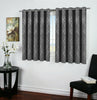 Thermal Blackout Eyelet Ring Top Bedroom & Kitchen Small / Short Window Curtains