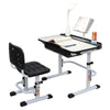 Height Adjustable Children Kids Study Table Desk Chair Set With LED Light
