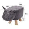 Padded Cow Shape Stool Cute Chidrens Kids Decoration Footrest Wood Frame Legs UK