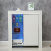 Modern High Gloss 3 Shelves Floor Cabinet Sideboard Storage Cupboard LED Lights