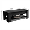 Adjustable Wooden Coffee Table With Storage Lift Top Up Drawer Shelf Living Room