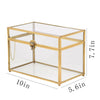Glass Terrarium Geometric Prism Tabletop Box Flower Pot Plant Flower Vase Moss