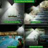 4X 100LED Solar Power PIR Motion Sensor Wall Light Outdoor Garden Security Lamps