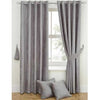 Luxury Sara Chenille Velour Lined Eyelet Curtains - Reduced To Clear