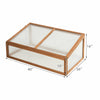 Wood Cold Frame Portable Green House Indoor Outdoor Raised Plants Bed Protection