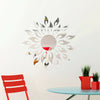 Walplus Sun Fire Mirror Wall Sticker Art Living Room Home Decorations