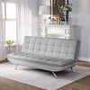 Convertible Sofa Bed Linen Upholstered 3 Seater Couch Settee Reclining Sleeper