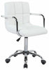 Stylish PU Faux Leather Computer Office Desk Swivel Chair Wheels Salon Barber