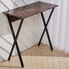 Bar Table Industrial Breakfast Bar Kitchen Dining Table Pub Cafe Wood &Metal Leg