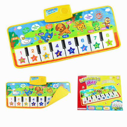 Kids Gift Toy Touch Play Learn Singing Piano Keyboard Music Carpet Mat Blanket