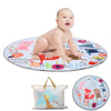 Portable 150cm Round Baby Kids Gym Play Mat Fun Crawling Blanket Soft Cotton
