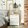 Modern White Bedside Table Cabinet Chest of Drawers Nightstand 3 Storage Drawers