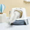 Plastic Cat Kitten Litter Box Large Hooded Enclosed Pet Toilet Tray With Scoop