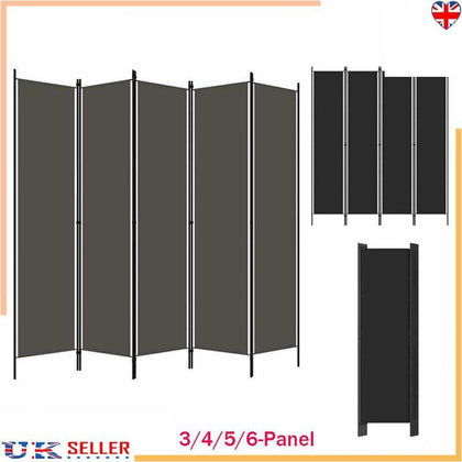 Foldable 3/4/5/6 Panel Room Divider Wall Partition Privacy Screen Area Separator