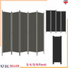 Foldable 3/4/5/6 Panel Room Divider Wall Partition Privacy Screen Area Separator