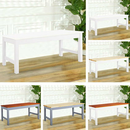 Dining Table and 4 Chairs/ Bench Set Wooden Dining Room Home Kitchen Furniture