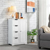 Bathroom Cabinet with 4 Drawers Storage Unit Floor Standing Cabinet for Bathroom