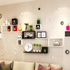 Set Of 6 Floating Wall Mounted Shelves Display Storage Shelf Home Decoration New