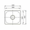Single Bowl Laundry Stainless Steel Kitchen Sink + Single Lever Chrome Brass Tap