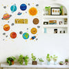 5 Sheet Children Kid Bedroom Wall Planet Sun Space Solar System Sticker Decor