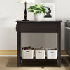 2-Tier End Table Sofa Bedside Table Nightstand Home Office Bookcase W/ Drawer