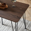 4 Seater Dining Table Dark Wood Effect Kitchen Table Dining Room | Spinningfield