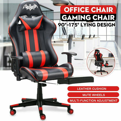 Racing Gaming Chairs Office Executive Recliner Computer Desk Chair with Footrest