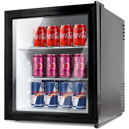 48L Cookology Black Table Top Mini Fridge & Ice Box Freezer, Beer & Drinks Coole