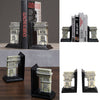 2Pcs Ancient Roman Triomphe Arc Design Book Ends Supports Stand for Home Store