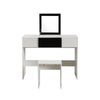 Flip-up Mirror Storage Dressing Table Makeup Dresser Desk Stool Vanity Set Home