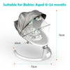 Bluetooth Baby Electric Swing Rocker Chair Infant Cradle Bouncer Seat Soft Music