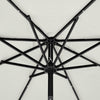 Mondeer 2.7M/3M Garden Parasol Tilt Sun Shade Umbrella 32 LED Light Hand Crank