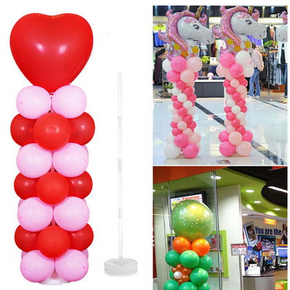 DIY Balloon Arch Kit Balloons Column Stand w/ Stick Pole Ballon Clip 2 Base Set