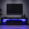 TV RGB LED Entertainment Unit Cabinet Stand Living Room Set Gloss Doors Modern