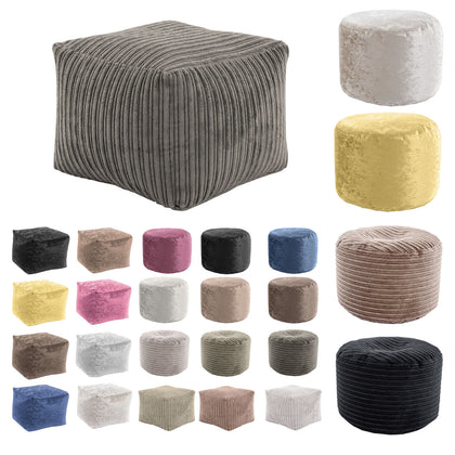Bean Bag Footstools Foot Rest Stool Pouffe Ottoman Living Room Furniture Beanbag
