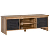 Industrial TV Stand Metal Drawers Media Shelf Storage Rustic Brown Cabinet Unit
