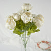 13 Heads Silk Peony Artificial Flowers Peony Wedding Bouquet Home Party Decor
