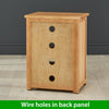 London Oak Hi-Fi Media Unit - Glass 1 Door Glazed Stereo Stand Cabinet - UK42