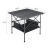 Aluminium Folding Camping Table Portable Outdoor Picnic Garden BBQ Dinner Table