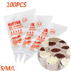 100 Easy Grip Piping Bags Disposable Icing Pastry Cupcake Baking Bags Tear-Proof