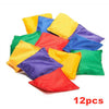 12X Outdoor Bean Bags Colours Children Kids Play PE Garden Games Juggling Sports